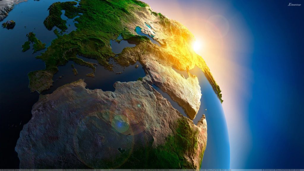 Beautiful Green Earth Closeup