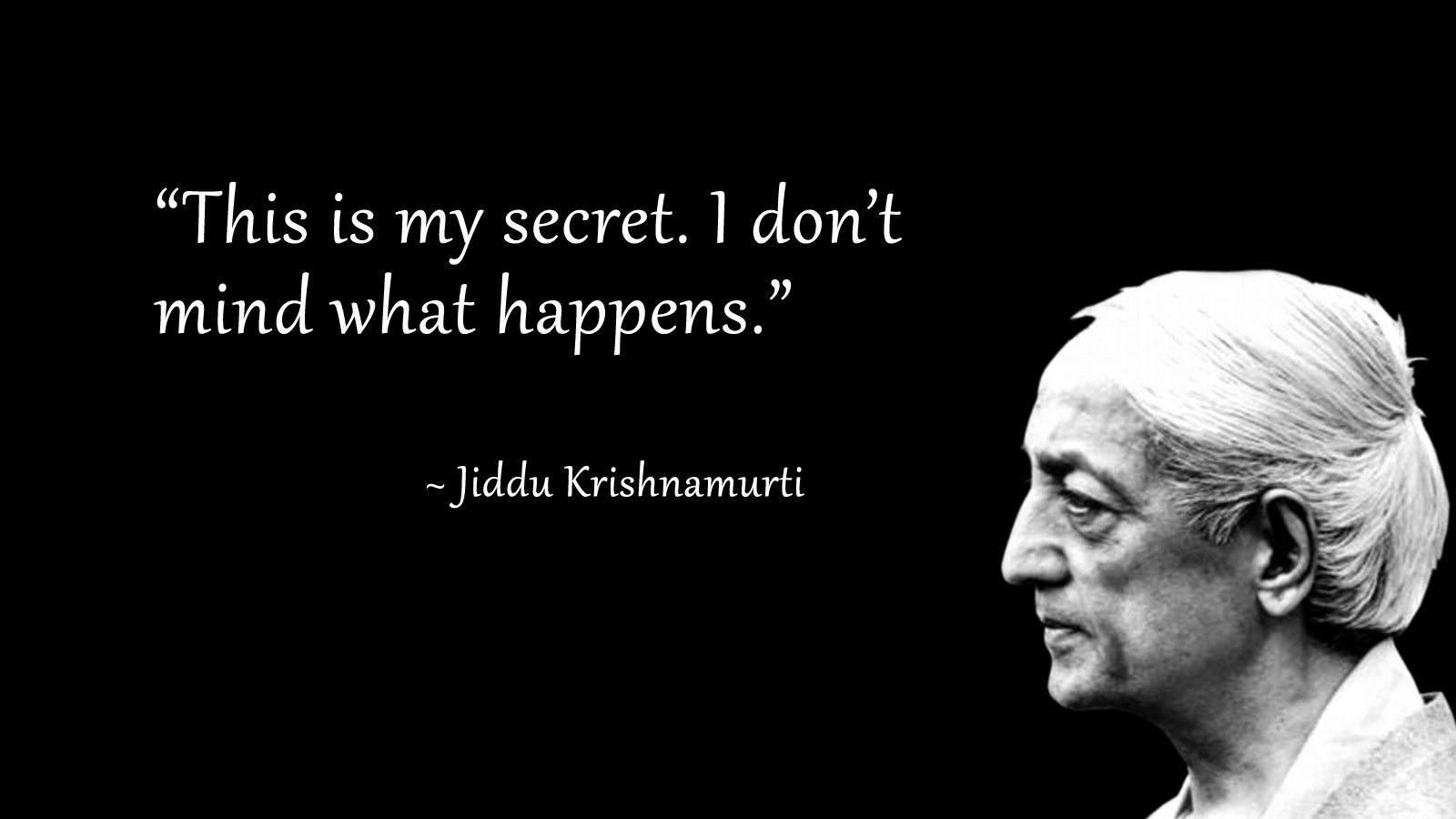 Jiddu Krishnamurti On Truth
